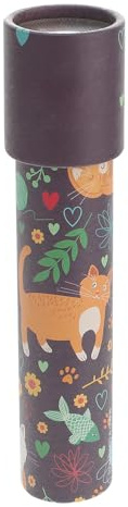 Vaguelly Caleidoscopio para Niños Apariencia de Dibujos Animados, Juguete Educativo y Seguro de Papel, Obsequio Divertido y Resistente para Niños y Niñas