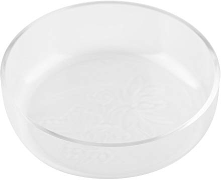 Plato de alimentación de camarones de acrílico, Bandeja de tazón, comedero de camarones Duradero Acuario, pecera con diseño de Flores, patrón Aleatorio, 6,8 x