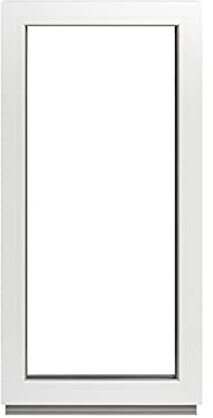 Framex Källarfönster 40 x 100 cm, fast fönster insida/utsida vit, dubbelglas 32 mm, PVC för källare, garage, verkstad och trädgårdshus