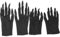 EXCEART 2 Paare Halloween Hexen Handschuhe Schwarze Stoffhandschuhe mit Fingernägel Werwolf Teufel Vampir Cosplay Kostüm Zubehör für Kinder Damen Herren Karneval Horror Party Deko