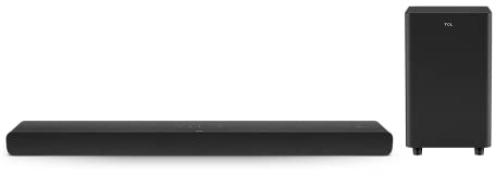 TCL Alto 8 Plus 3.1.2 Channel Dolby Atmos Smart Sound Bar with Wireless Subwoofer, WiFi, Works w/Alexa, Google Assistant & Apple Airplay 2, Bluetooth – TS8132, 39-inch, Black