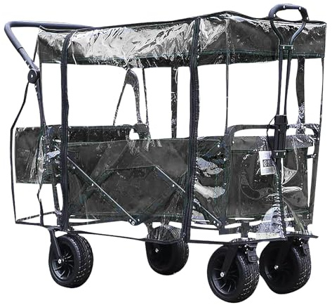 LIROPAU Protector de lluvia para carros infantiles, accesorios para protección de lluvia, cubierta de lluvia, cubierta de lluvia, cubierta de lluvia para carro plegable con asa deslizante