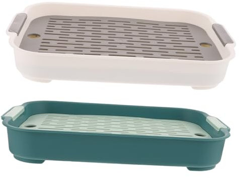 FRCOLOR 2er-Box Kaninchentoilette Anti-Fall-häschen-töpfchen Hasenkäfig Toilette Meerschweinchen Toilette Kleine Haustiertoilette Kaninchenstall Käfig Für Meerschweinchen Pp Drinnen