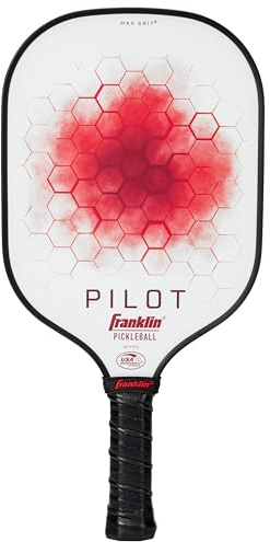 Franklin Sports Pala de Pickleball – Raqueta de Pickleball Pilot con núcleo de Polipropileno – Pala de Pickleball Oficial de Estados Unidos (USAPA) aprobada por Estados Unidos – Raqueta Ligera Pro –