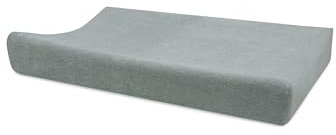 Jollein Wickelauflagenbezug Frottee - Sea Green - 50x70cm - 85% Baumwolle, 15% Polyester - OEKO-TEX-Zertifiziert - Bezug Wickelauflage