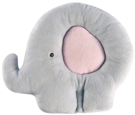 champracer Babykissen Kopfkissen, Baby Kissen, Babykissen Gegen Plattkopf, 0-12 Monate Neugeborene Memory Foam Reisekissen für Bett, Kinderwagen, Autositz (Elefant A)