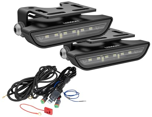 Ledson Nano Super Slim BackljusPaket – 2x Backljus 30W ECE R23 Godkända, 2800 Lumen, 140° Flood Ljusbild, IP68, 12V – Komplett med Backljuskablage