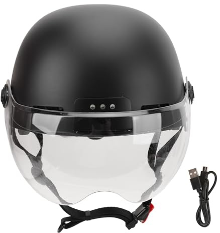 Adjustable Smart Bike Helmet with Built in 1080P Professional Camera and Safety Light for Adults Men Women (Black)