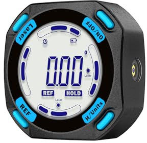 Digitaler Laser Winkelmesser, Lytool Neigungsmesser Laser Wasserwaage mit Fünfseitiger Magnet, Doppelseitigem Laser- LCD Display, Type-C Schnittstelle- Magnetische Bevel Box für Holzarbeiten, Bau, DIY