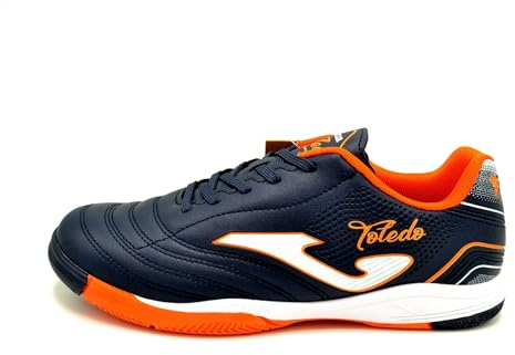 Joma Toledo Indoor Navy – Zapatillas de fútbol Sala | Suela Durability con Agarre Indoor, Sistema Rotation y Flexo (Sistema Tallas Calzado EU, Adulto, Hombre, Números, Mediano, 37)