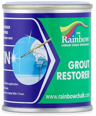Groutin - Tile Grout Paint 125ml - Designed to Restore Tile Grout (Black)