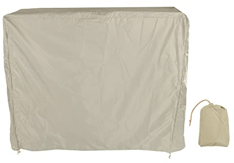HERCHR Housse de protection pour table de ping-pong intérieur/extérieur - En polyester argenté 190 - Avec fermeture éclair - Beige