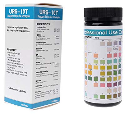 WALNUTS 100 remsor URS-10T Urinalysreagensremsor 10 parametrar Urintestremsa Leukocyter, nitrit, urobilinogen, protein, pH