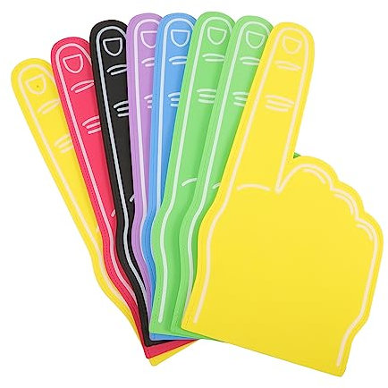 Yardwe 8St Eva riesiger Fußball Pompons Cheerleading Wir sind 1 Hand Baseballhandschuh Geschenke Geisterartikel der Schule Mini-Sachen Sport Handschuhe schmücken Bommel Requisiten