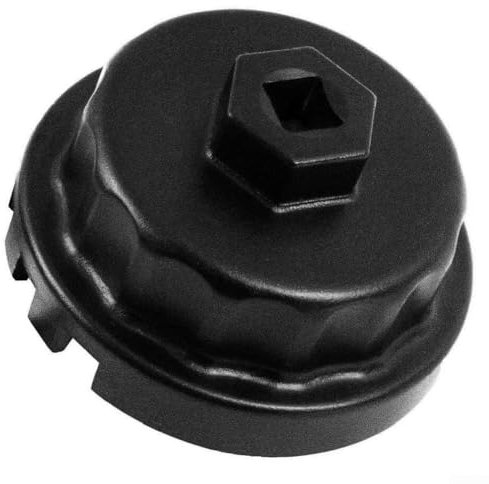 Vilgftyiet Professionelles Werkzeug zum Entfernen von Ölfilterkappen, 64 mm Größe