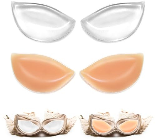 TAIHOBO 2 Paia Imbottitura per Reggiseno in Silicone, Inserti per Reggiseno Push Up, Imbottiture da Donna per Reggiseno in Silicone, Imbottiture per Reggiseni per Bikini Biancheria Intima