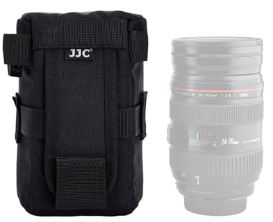 JJC Funda Bolsa Protectora para Objetivo Canon EF 16-35mm f4L EF 24-105mm f4L RF 85mm f2 EF 100mm f2.8L Macro Nikon AF-S 24-70mm f2.8 16-35mm f4G para FE 90mm f2.8 Macro, Interiores 3.15 x 6.1