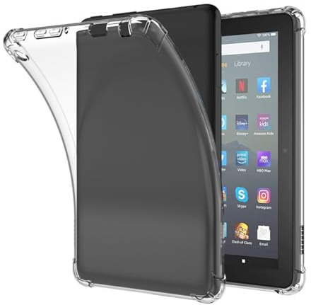 SSKHE Kindle-fodral – transparent fodral för 6 tum ny Kindle 11th Generation 2022 (modell C2V2L3) – lätt och reptålig silikonbaksida