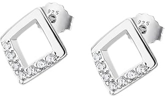 LOTUS SILVER Pendientes Mujer Plata de ley 925 LP1923-4/1 - Ligeros, Cómodos y Resistentes - Cierre Seguro de Presión - Special Prices - Aretes Mujer