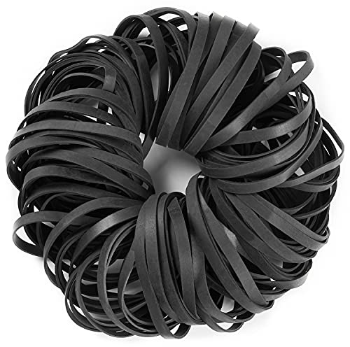 AOUOU Rubber Bands Black 90mm x 6mm Net Weight 190g Tactical Rubber Band