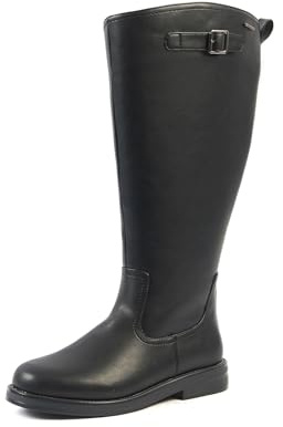GABYLOU – Modèle KATE – Bottes hautes pour femmes, adaptées aux pieds et mollets larges (taille 4XL) – Semelle intérieure double amovible. Talon de 3 cm