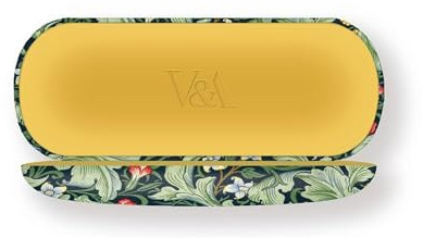Museums & Galleries Hard Shell Glasses Case - Leicester Wallpaper Botanical Design - Luxury Reading Accessory