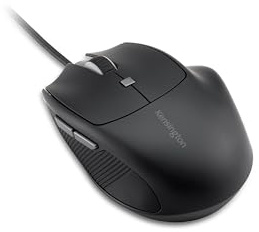 Kensington USB-C Wired Mouse, Pro Fit Ergo MY435 EQ Wired Mouse, for Small to Medium-Sized Hand, Programmable Buttons, Quiet-Click Buttons, USB-C Connection - Black (K72512NA)