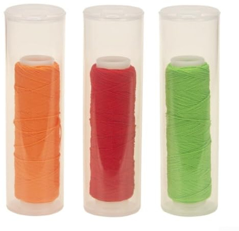 Cuerda de nailon para pesca con mosca, cuerda elástica de cebo de color grueso para configuración de señuelos de cangrejo, verde, rojo, amarillo claro, alambre de 0,4 mm, carrete de 30 m de largo