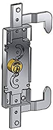 serratura verticale sinistra con gancio per serranda scorrevole