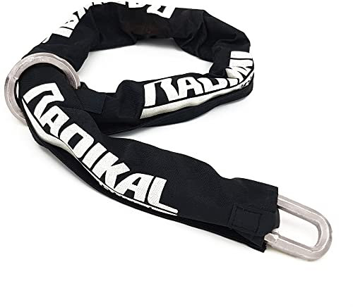 RADIKAL RK11120L Sicurezza Resistente Antifurto Catena Moto Acciaio Cementato Ø 11 Esagonale, 120 cm Loop Stile, Multi