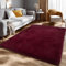linyingdian Ultra Soft Indoor Modern Area Teppiche Flauschige Wohnzimmer Teppiche geeignet für Kinder Schlafzimmer Home Decor Kinderzimmer Teppiche (Weinrot, 80x160cm)