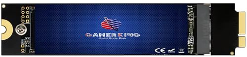 GAMERKING 480GB SSD-Upgrade für Apple MacBook Air A1369 (EMC 2392/2469), A1370 (EMC 2393/2471), interne Ersatzfestplatte mit hoher Leistung (MacOS vorinstalliert)