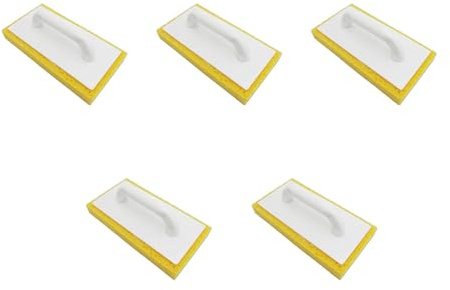 Concrete Tile Caulking Trowel Masonry Hand Builders Masons Sponge Trowel Plastering Bucket Cleaning Grout Trowel Float Cleaning Grout and Tile Brushes for Cleaning Grout Attach to Drill Brush Machine
