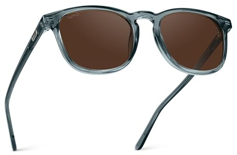 WearMe Pro Nick Men's Polarized Sunglasses, Rounded Square Frame, UV400