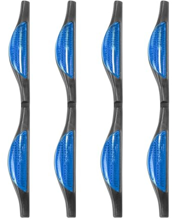 Flaconi 4PCS Protections de Portière de Voiture,Bandes de Protection de Porte de Voiture Anti-Collision,Réfléchissante Protection du Bord D'Automobile,Convient à la Plupart des Voitures (Bleu)