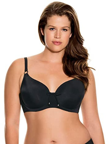 DORINA Women's Fiji Curves Avec Coques Bikini Top, Black (Black V00), 38F UK