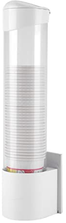 FTVOGUE Dispenser Bicchieri di Plastica da Muro, bicchieri di carta dispenser 7.5 cm lungo anti polvere di plastica Holder 50 tazze pratico contenitore