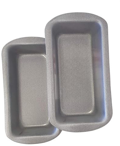 Samuel Groves Great British Bakeware 2 Pack 1lb Superior Double Coated Non-Stick Loaf Tins, Bread Baking Mould Pan, Loaf Cake, Cake Tin, Twin Set, PFOA & BPA Free Cookware, Made in England