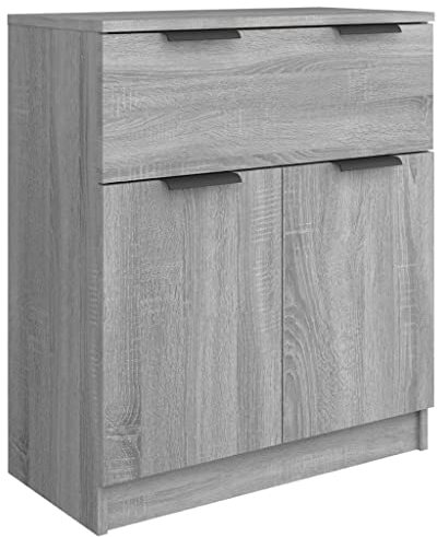 vidaXL Sideboard Kommode Anrichte Schrank Beistellschrank Mehrzweckschrank Standschrank Wohnzimmer Flur Grau Sonoma 60x30x70cm Holzwerkstoff