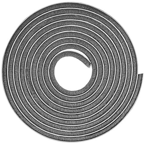 cyclingcolors junta de cepillo para puertas non autoadhesivo gris mosquitera anti polvo ventana armario, 4,8mm x 4mm x 3m
