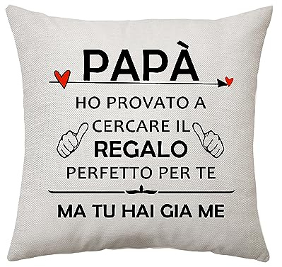 Aconesong Cuscini Divano 45x45 Regali per Papa - Natale Compleanno Festa del Padre