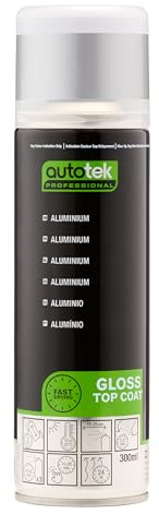 Autotek Professional Aluminium Spray Paint, Aerosol Spray, 300 ml