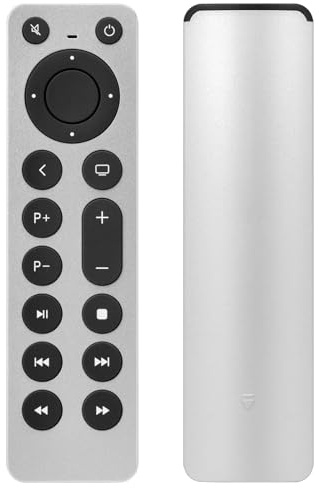 Nuovo Telecomando Sostitutivo per Apple TV 4K/HD, 1st 2nd 3rd 4th 5th, A1294/A1218/MA711 A1378/MC572 A1427/MD199 A1625/MGY52/MLNC2 A1842/MQD22/MP7P2, per Apple TV Box, per Mac Dock Music System