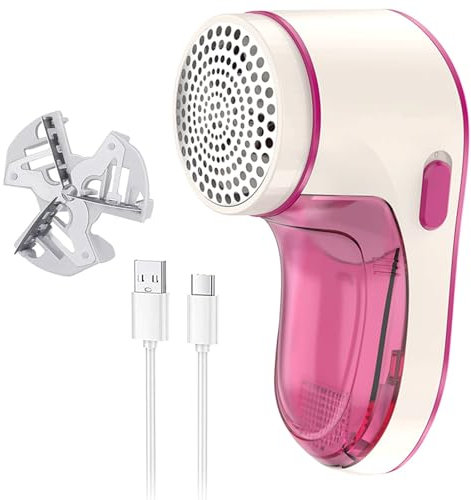 Levapelucchi Elettrico,Leva Pelucchi Elettronico,Rasoio Elimina Pelucchi Potente ed Efficace per abiti e tessutiRicaricabile via USB,con Lame Sostituibili