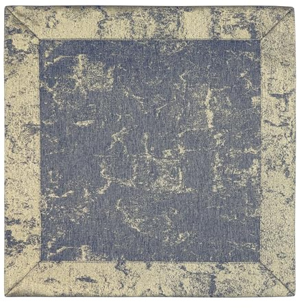 invitta Tischdeckchen Grau Gold 40x40 cm – modernes Tischdeckchen aus Polyester mit Goldakzenten, wasserabweisend mit Lotuseffekt, hochwertiger Kuvertsaum 5 cm, Fleckschutz, pflegeleicht
