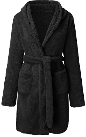 Generisch Bata para hombre de forro polar, traje de casa grueso de batas de baño, pijama de franela, conjunto de ropa de dormir de invierno cálido, bata de sauna, bata de Halloween, bata de casa