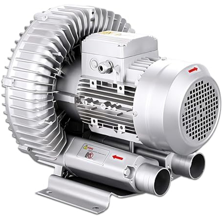 Souffleur À Canal Latéral Haute Pression À Faible Bruit,pompe À Air Régénérative For Fosse Septique Aération Hydroponique,système De Vide Industriel Par Soufflage/aspiration(1.5kw/380v)