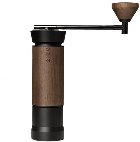 TIMEMORE X Millab M01 manuell kaffekvarn med extern justering och anananaskvarn, högpresterande handkaffekvarn för mångsidig användning, svart