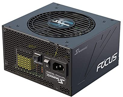 Seasonic Focus GX 750W Power Supply, Full Modular, 80 Plus Gold, 90% Efficiency, Cable-Free Connection, Hybrid Silent Fan Control, 10 Years Warranty, Power and Performance , Black