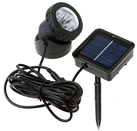 Lampes solaires de bassin, étanches et submersibles pour fontaine, piscine, décoration sous-marine, 6 LED pour extérieur, jardin, cour, chemin d'éclairage (blanc chaud)